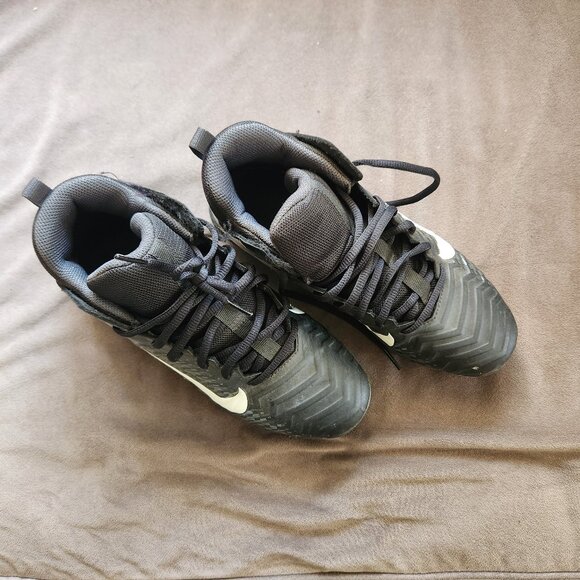 Nike Alpha Black Fast Flex 5.5 Youth Sport Shoe Cleat - Picture 3 of 6